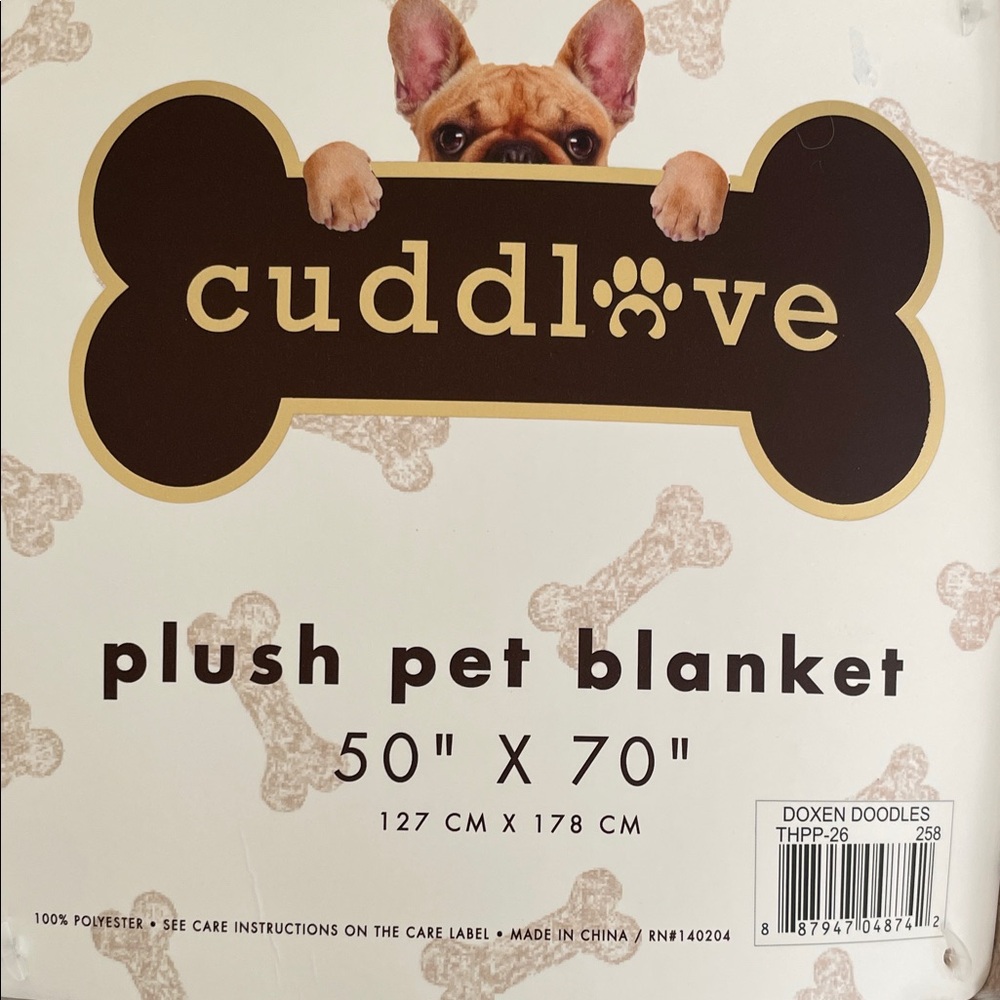Cuddlove Dachshund Print Plush throw blanket Blanket - Picture 3 of 4